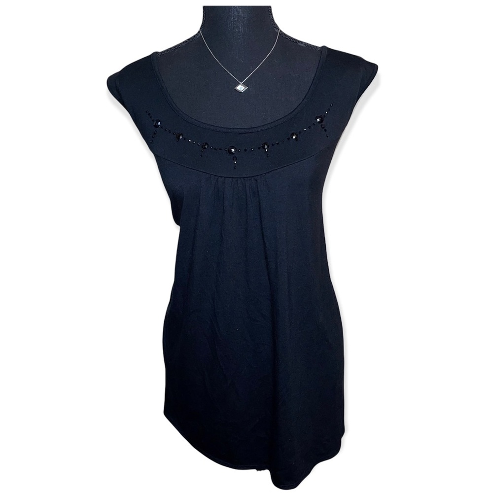 Lane Bryant jeweled sleeveless blouse
